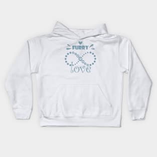 Furry love for pet owners, cat moms and cat dads. Kids Hoodie